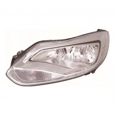 Ford Focus 2011-2014 Chrome Inner Halogen Head Lamp Unit Passenger Side